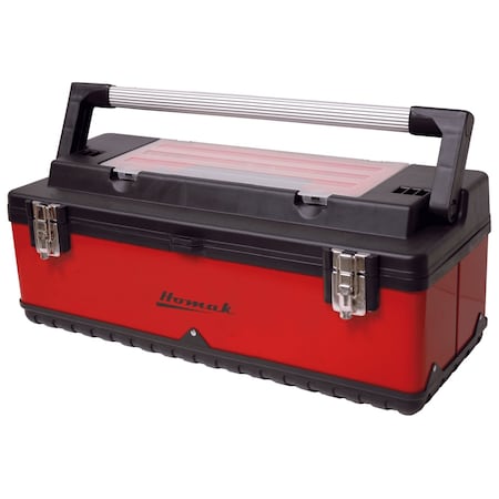 Homak 26inRed Metal & Plastic Hand-Carry w/ Aluminum Handle RD00126110